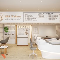 Mẫu thiết kế spa HBE Wellness mang vẻ đẹp hiện đại